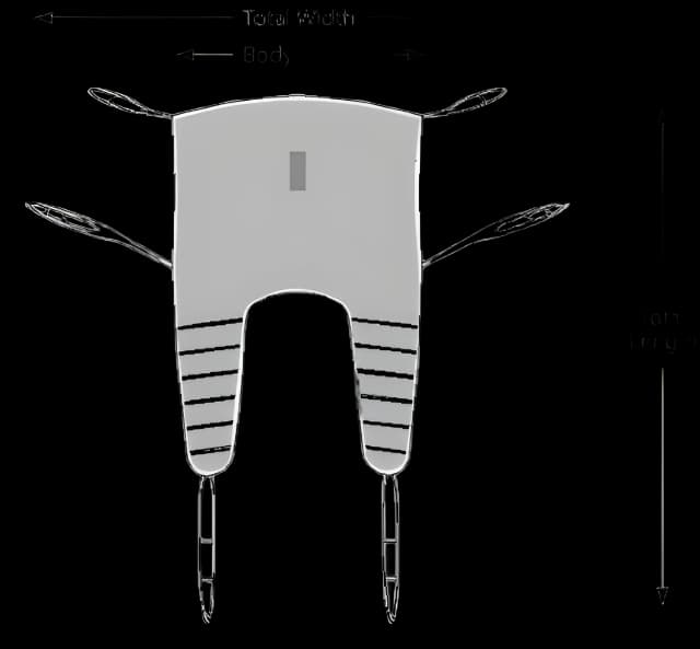 Universal Mesh Sling SURELIFT™ 6 Point Cradle Large 400 lbs. Weight Capacity