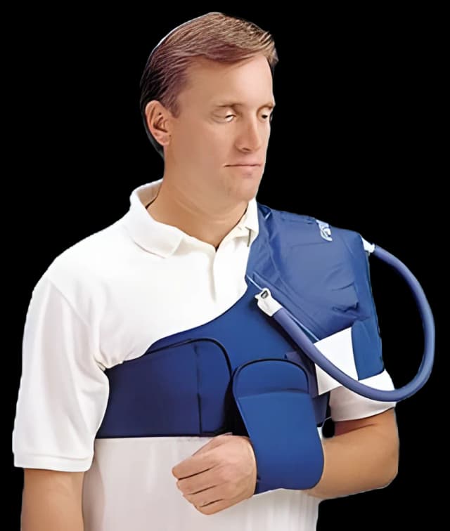 Cold Therapy Wrap AirCast® Cryo/Cuff® Shoulder One Size Fits Most 32 to 48 Inch Circumference Nylon / Vinyl Reusable - 12A01