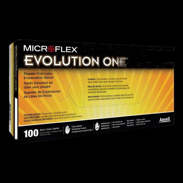 Exam Glove Evolution One® X-Large NonSterile Latex Standard Cuff Length Fully Textured White Not Rated