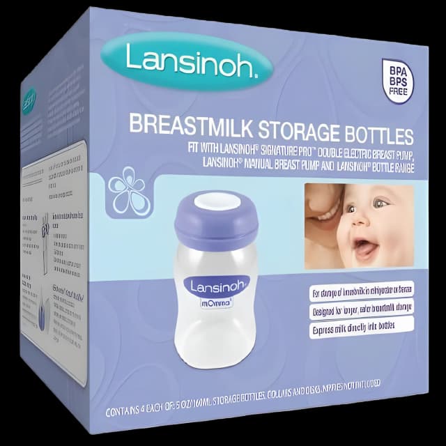 Lansinoh 5 oz Breast Milk Storage Bottle - BPA/BPS Free