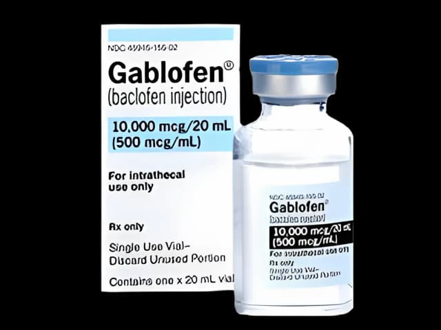 Gablofen Baclofen 500 mcg/mL 20 mL Injection - Muscle Relaxant