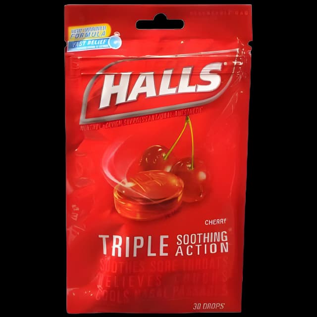 Cold and Cough Relief Halls® 7 mg Strength Lozenge 30 per Bag