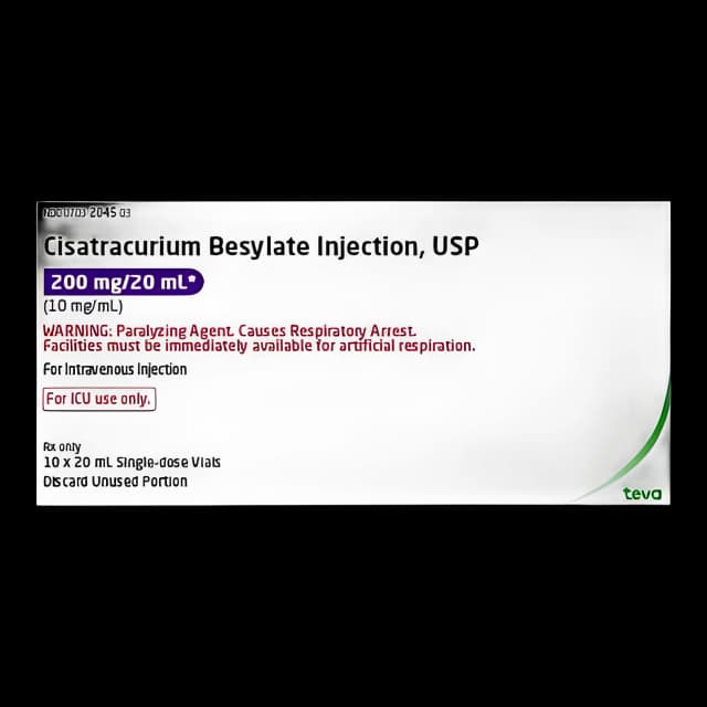 Cisatracurium Besylate Injection by Teva - 20 mL Vial