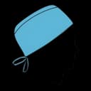 Surgeon Cap Halyard One Size Fits Most Blue Tie Closure