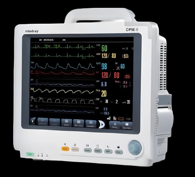Refurbished Patient Monitor Mindray Monitoring ECG, NIBP, SpO2 Battery Operated