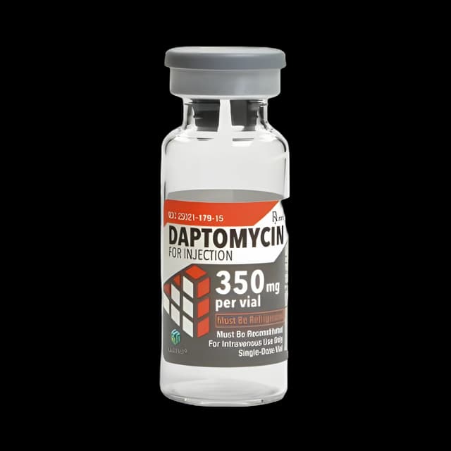 Daptomycin 350 mg Injection - Antibacterial Single-Dose Vial