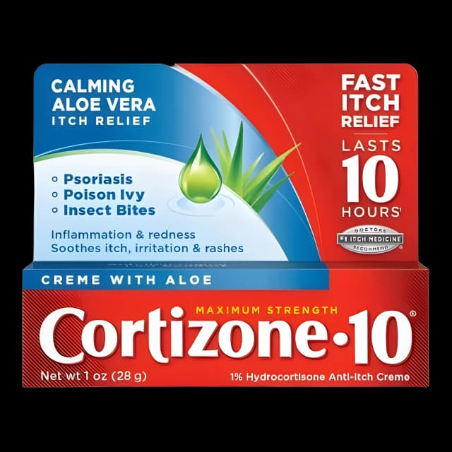 Itch Relief Cortizone-10® Aloe 1% Strength Cream 1 oz. Tube