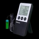 Digital Refrigerator / Freezer Thermometer with Alarm Traceable® Fahrenheit / Celsius -58° to +158°F (-50° to +70°C) Bottle Probe Flip-out Stand / Wall Mount