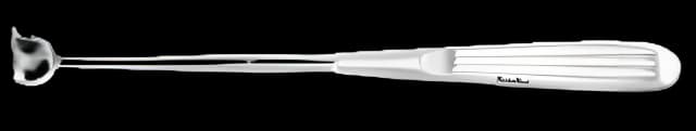 Adenoid Curette MeisterHand® Barnhill 8-1/2 Inch Length Hollow Handle with Grooves Size 1 Tip Curved Fenestrated Rectangular Tip