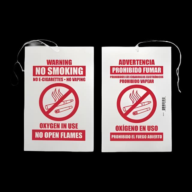 Door / Wall Sign Caution Sunset Warning No Smoking Oxygen in Use