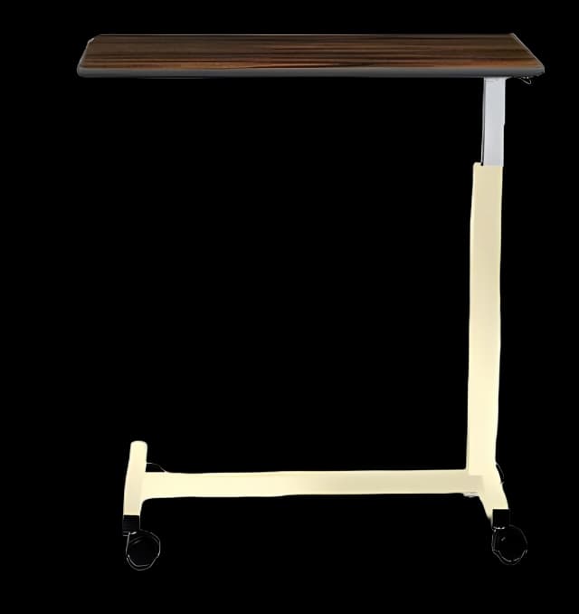 Deluxe Overbed Table with Auto Lift by AmFab - 28-45" Height
