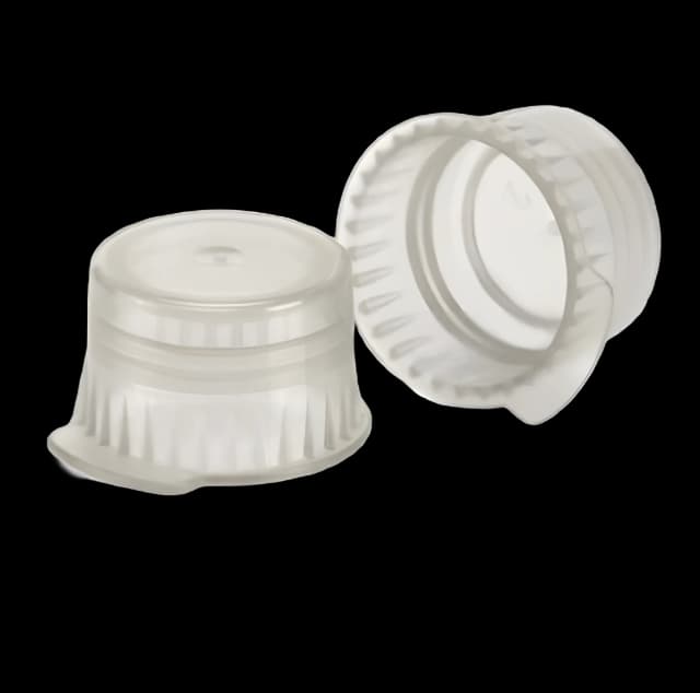 Globe® Scientific Tube Closure LDPE Snap Cap Gray 12 / 13 mm For Vacuum / Test Tubes NonSterile