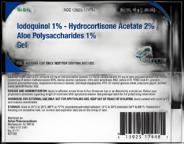 Hydrocortisone/Iodoquinol/Aloe Gel 48g - Skin Infection Treatment