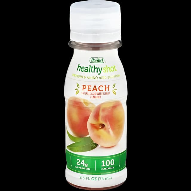 Oral Supplement Healthy Shot® Peach Flavor Liquid 2.5 oz. Bottle