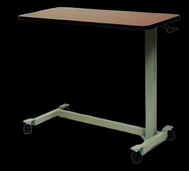 Overbed Table Non-Tilt Automatic Spring Assisted Lift 27-3/4 to 40 Inch Height Range - A797004