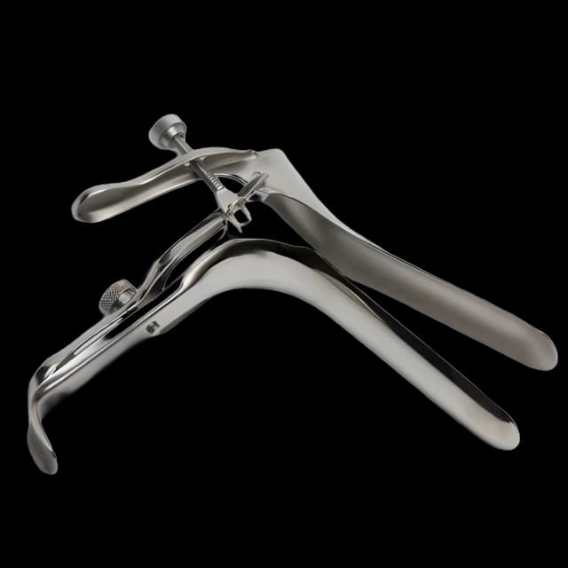 Vaginal Speculum Pederson Sterile Surgical Grade Stainless Steel Medium Disposable Without Light Source Capability