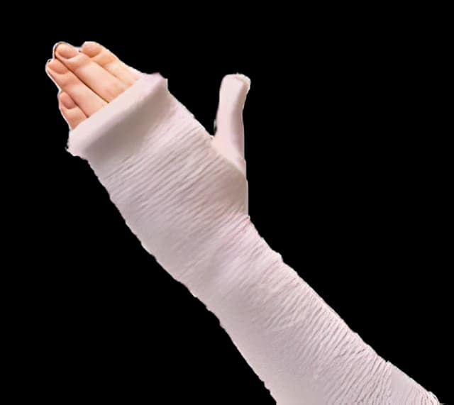 Stockinette Short Arm / Precut Tubular Terry-Net™ Thumb Spica 2 X 16 Inch Synthetic Terry Cloth NonSterile