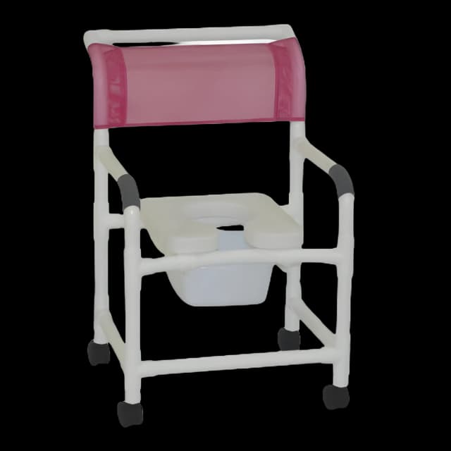 Shower Chair 100 Series PVC Frame 375 lbs. Weight Capacity - 122-3TW-SF-10-QT-C