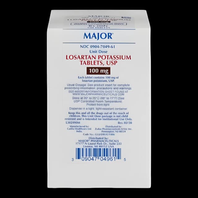Losartan Potassium 100mg Tablets - Major Pharmaceuticals