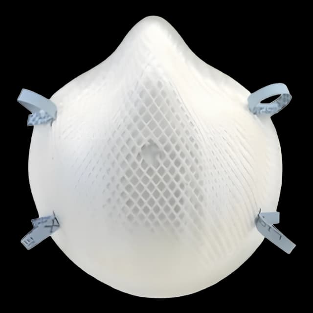 Particulate Respirator Mask Industrial N95 Cup Elastic Strap Small White NonSterile Not Rated Adult