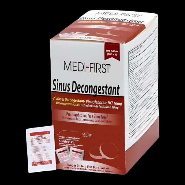 Sinus Relief Medi-First® 10 mg Strength Tablet 500 Per Box