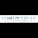 Patient Belongings Bag McKesson 4 X 20 X 20 Inch Polyethylene Drawstring Closure White