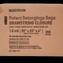 Patient Belongings Bag McKesson 4 X 20 X 20 Inch Polyethylene Drawstring Closure White