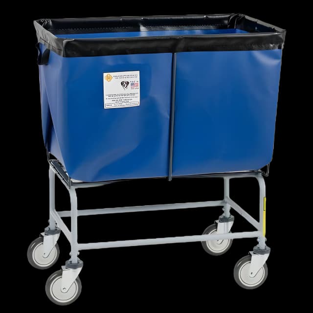 Elevated Basket Truck 6 Bushel Capacity Zinc Plated Steel 5 Inch Casters