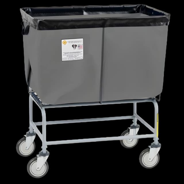 Elevated Basket Truck 6 Bushel Capacity Zinc Plated Steel 5 Inch Clean Wheel System™ Casters