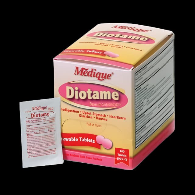 Anti-Diarrheal Diotame® 262 mg Strength Chewable Tablet 100 per Box