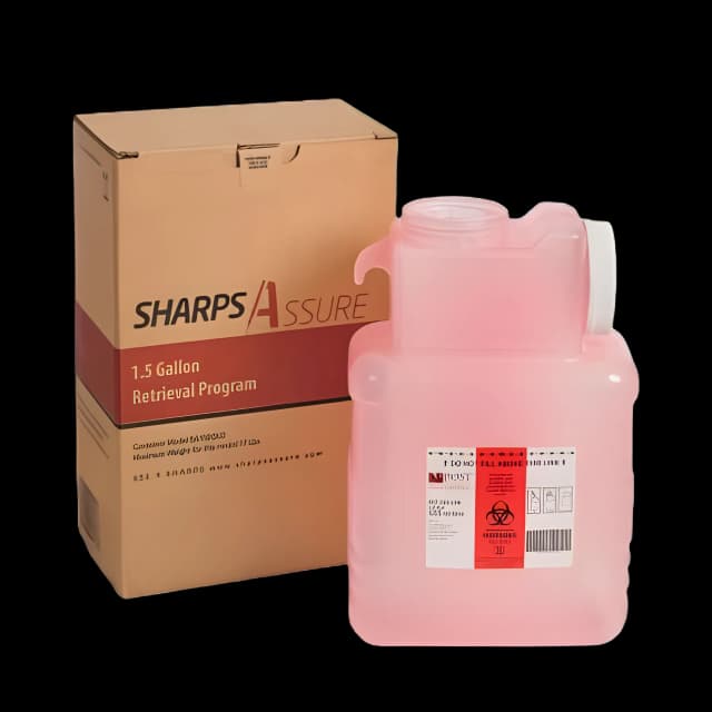 Sharps Assure 1.5 Gallon Mailback Sharps Container