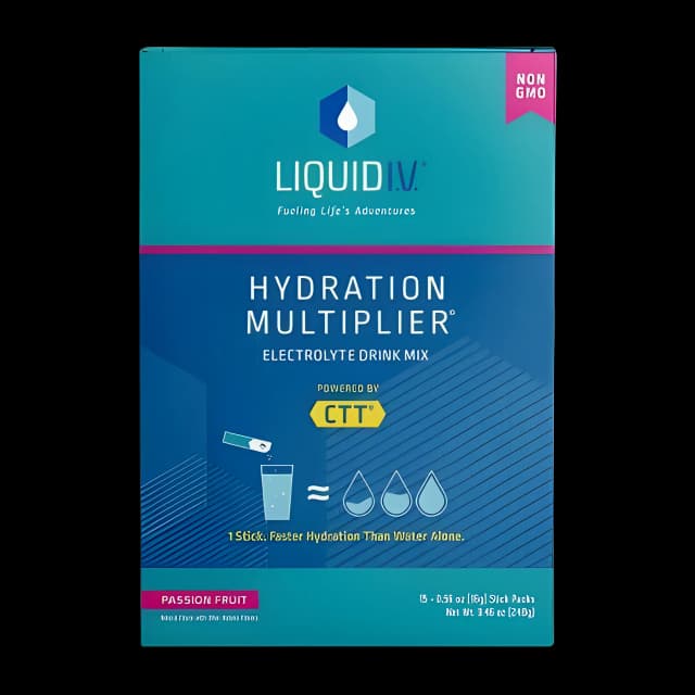 Oral Electrolyte Solution Liquid I.V.® Hydration Multiplier® Passion Fruit Flavor 0.56 oz. Electrolyte