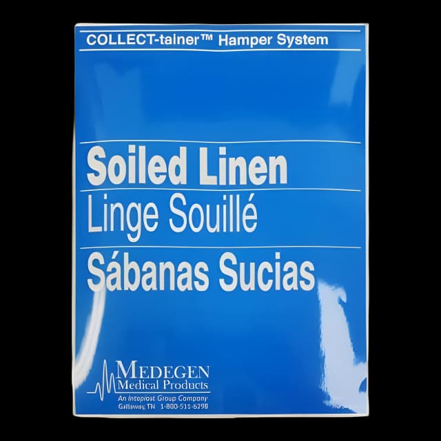 Pre-Printed Label McKesson Brand Advisory Label White Soiled Linen Blue 9-1/2 X 12-1/4 Inch