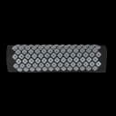 Kanjo Accupressure Mat Set Large Black / White Cotton-Linen Fabric / Memory Foam / Plastic Mat: 24 X 34 Inch / Pillow: 6 X 22 Inch