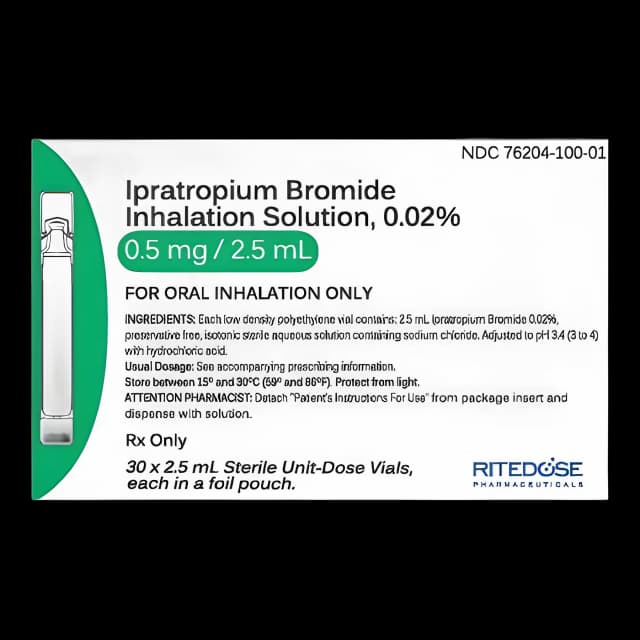 Ipratropium Bromide Solution Vials - 30 Pack Preservative-Free