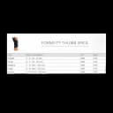 Wrist Brace with Thumb Spica Ossur® Formfit® Aluminum / Cotton / Polyester Left Hand Black Medium