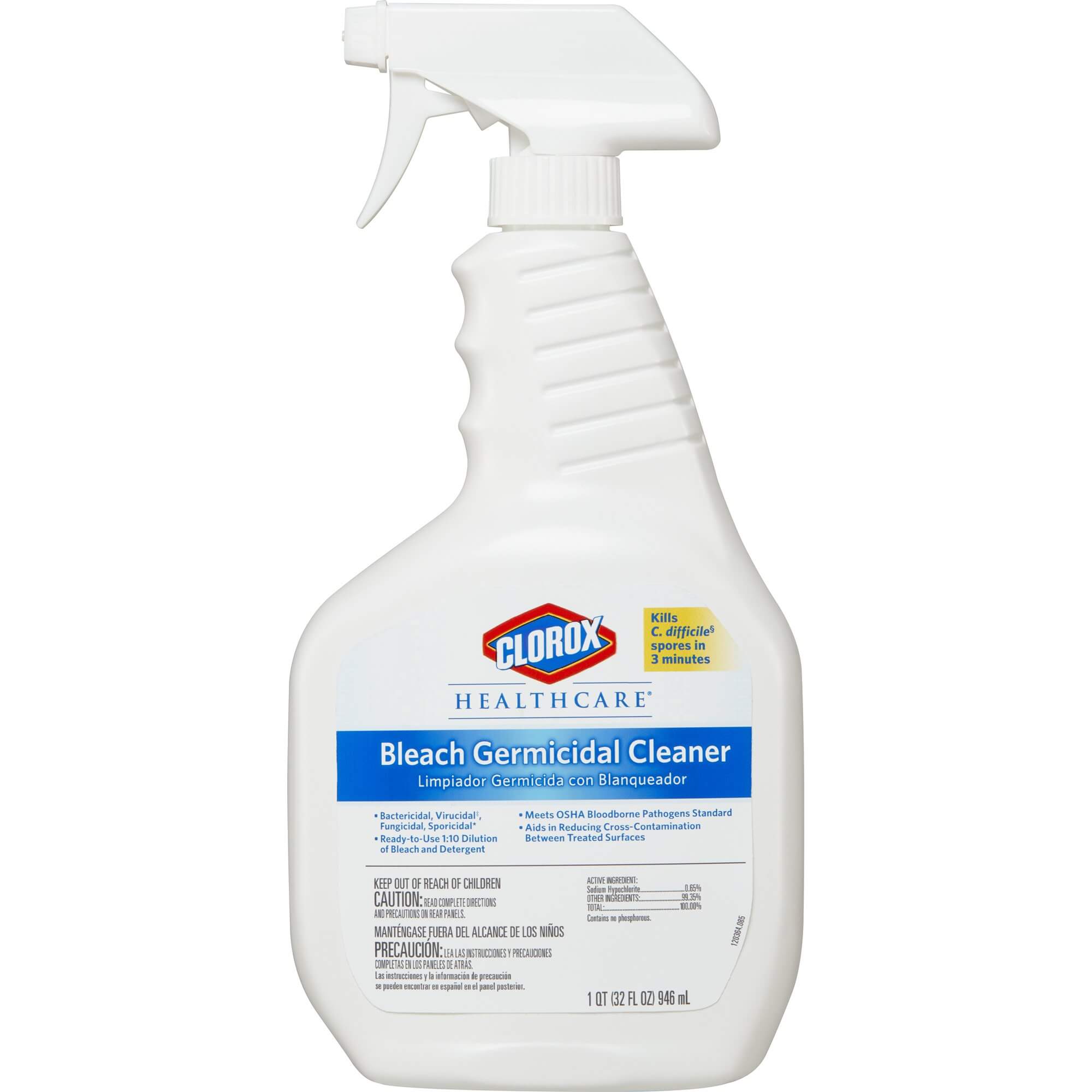Clorox Healthcare® Bleach Germicidal Surface Disinfectant Cleaner Pump  Spray Liquid 32 oz. Bottle Fruity Floral Bleach Scent NonSterile – USA  MedPremium